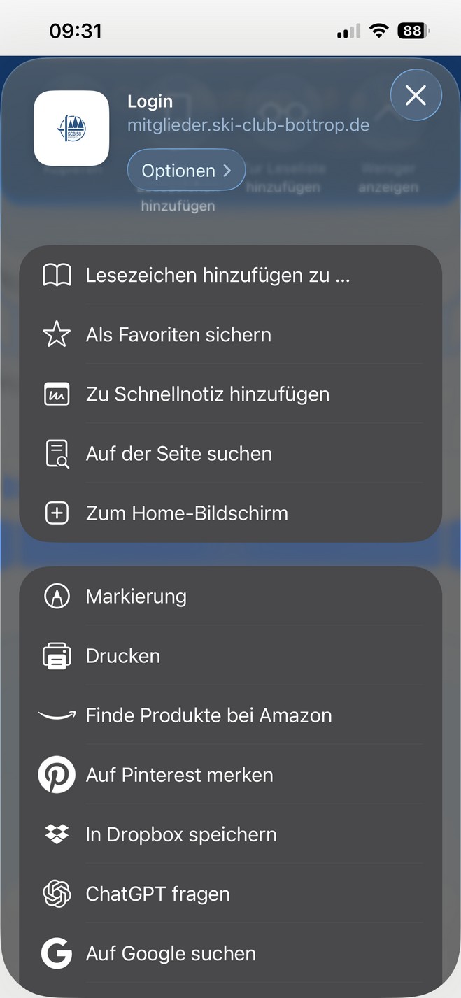 Zum Home-Bildschirm auswählen